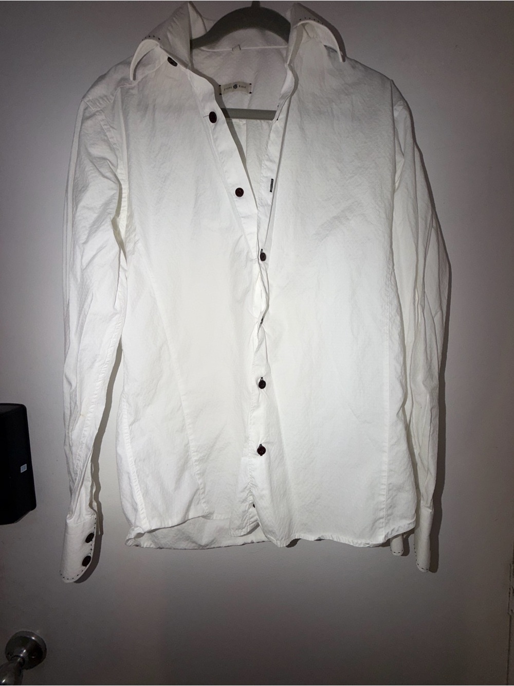Stone Rose White Men's Button-Up Dress Shirt